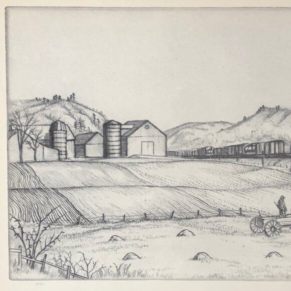 Andrew Butler "New England Scene" Art 1930s Print Treasury Collection Sketch Vtg - Picture 2 of 14